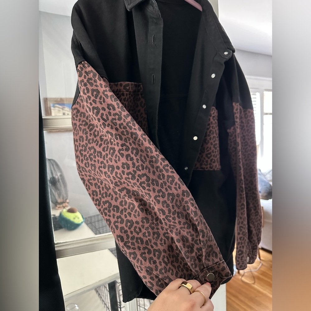 Leopard jean jacket - Picture 3 of 3